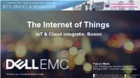The Internet of Things Iot & Cloud Integratie: Boomi