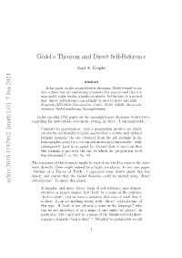 7 Jun 2021 Gödel's Theorem and Direct Self-Reference