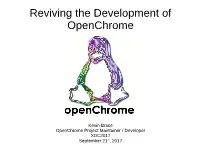 Reviving the Development of Openchrome