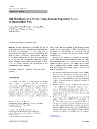 Self-Metathesis of 1-Octene Using Alumina-Supported Re2o7 in Supercritical CO2