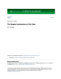 The Singular Incompetence of the Valar