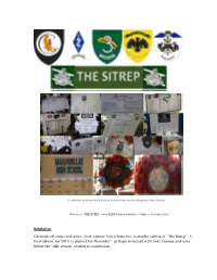 “The Sitrep”. a Final Edition, for 2019, Is Planned for December – Perhaps to Include a Bit More Humour and News Before the “Silly Season” Reaches Its Conclusion