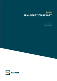 2019 Remuneration Report