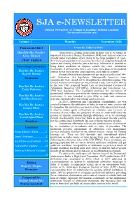 SJA E-NEWSLETTER Official Newsletter of Jammu & Kashmir Judicial Academy (For Internal Circulation Only)