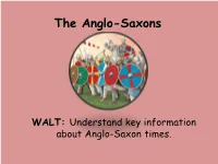 The Anglo-Saxons