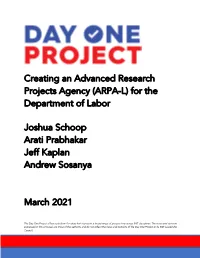 ARPA-L) for the Department of Labor