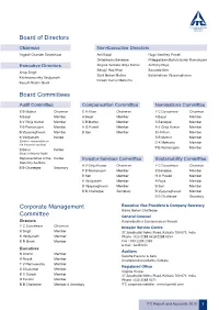 Board of Directors Corporate Management Committee