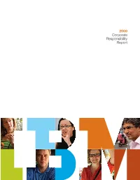 IBM 2009 Corporate Responsibility Report