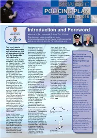 Introduction and Foreword Welcome to the Humberside Policing Plan 2012-16