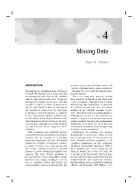 Missing Data