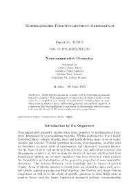 Noncommutative Geometry