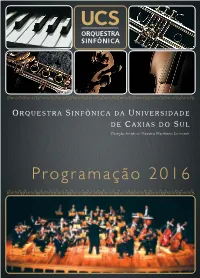 Programação 2016