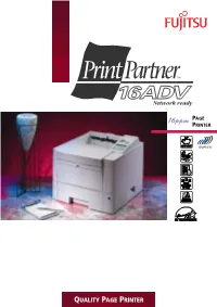 QUALITY PAGE PRINTER Network Ready
