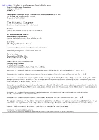 The Macerich Company (Exact Name of Registrant As Specified in Its Charter)