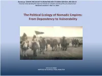 The Political Ecology of Nomadic Empires: from Dependency to Vulnerability