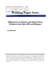 Working Paper Series