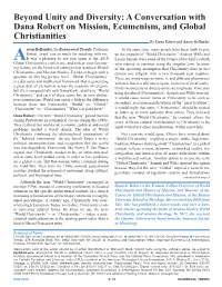 A Conversation with Dana Robert on Mission, Ecumenism, and Global
