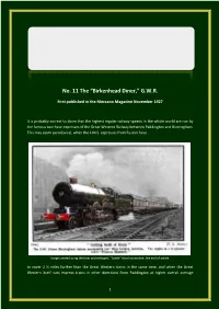“Birkenhead Diner,” G.W.R