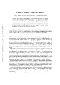 Functorial Semantics for Partial Theories
