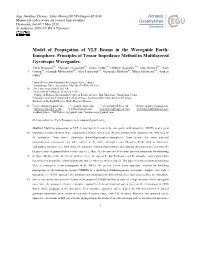 Model of Propagation of VLF Beams in the Waveguide Earth- Ionosphere