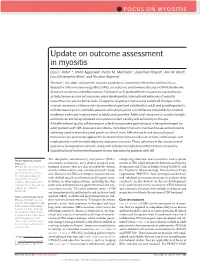 Update on Outcome Assessment in Myositis