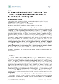 An Advanced Sodium-Cooled Fast Reactor Core Concept Using Uranium-Free Metallic Fuels for Maximizing TRU Burning Rate