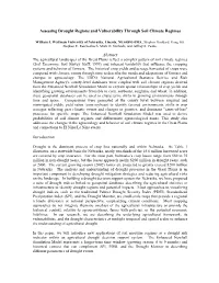 Assessing Drought Regions and Vulnerability Through Soil Climate Regimes