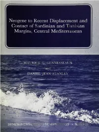 Neogene to Recent Displacement and Contact of Sardinian and Tunisian Margins, Central Mediterranean