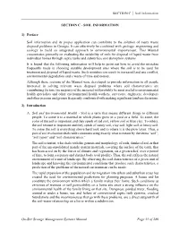 Section C – Soil Information