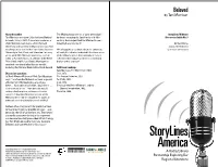 Storylines Midwest Toni Morrison Was Born Chloe Anthony Wofford by Slaves Escaping the South in the Mid-19Th- Discussion Guide No