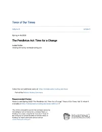 The Pendleton Act: Time for a Change
