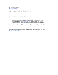 5.111 Principles of Chemical Science, Fall 2005 Transcript – Lecture 28