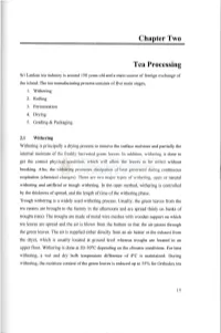 Chapter Two Tea Processing