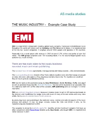 EMI Case Study