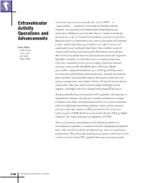 Extravehicular Activity Operations and Advancements