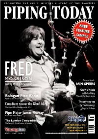 FREE FEATURE SAMPLE Balagan Pipe Band