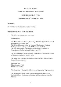 General Synod