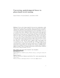 Uncovering Spatiotemporal Biases in Place-Based Social Sensing