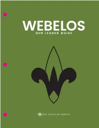 Webelos Leader Guide