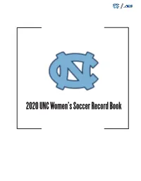 2020 UNC Women's Soccer Record Book