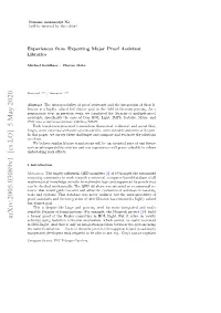 Arxiv:2005.03089V1 [Cs.LO] 5 May 2020 Abstract ??? Accepted: / ??? Received: Optrsine a Erlangen-N¨Urnberg E.G