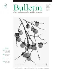 Bulletin Spring 1999 of the Hunt Institute for Botanical Documentation