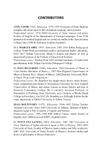 Contributors