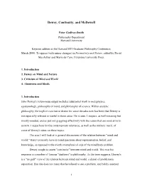 Dewey, Continuity, and Mcdowell