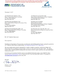 November 15, 2017 the Honorable Paul