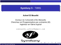 Symfony 5 : TWIG