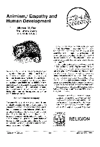Animism, Empathy and Human Development