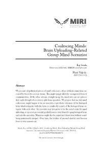Brain Uploading-Related Group Mind Scenarios