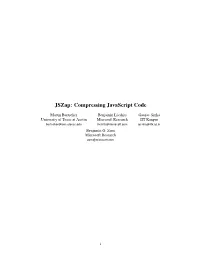 Jszap: Compressing Javascript Code