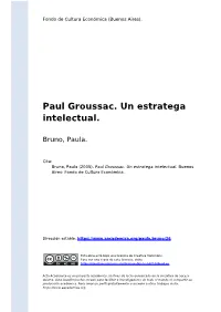 Paul Groussac. Un Estratega Intelectual